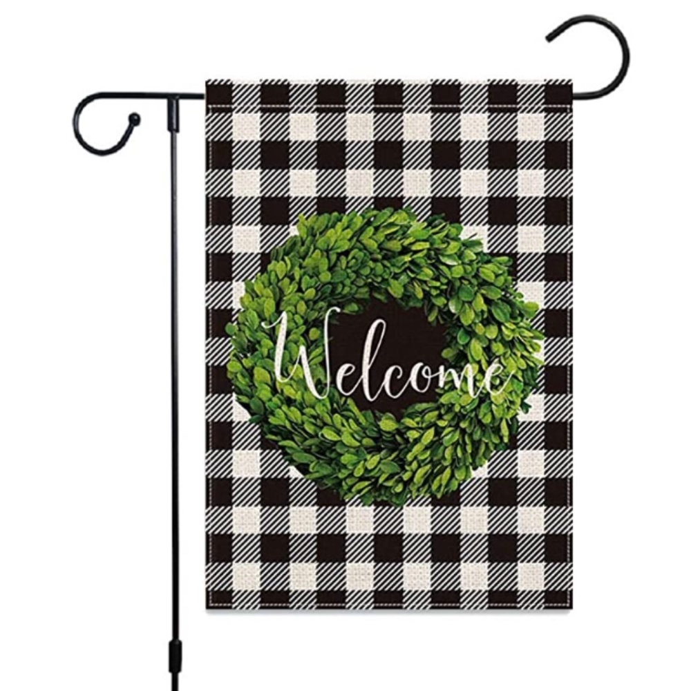 12x18" - UV Fade Resistant -  Double Sided Burlap Holiday Flag